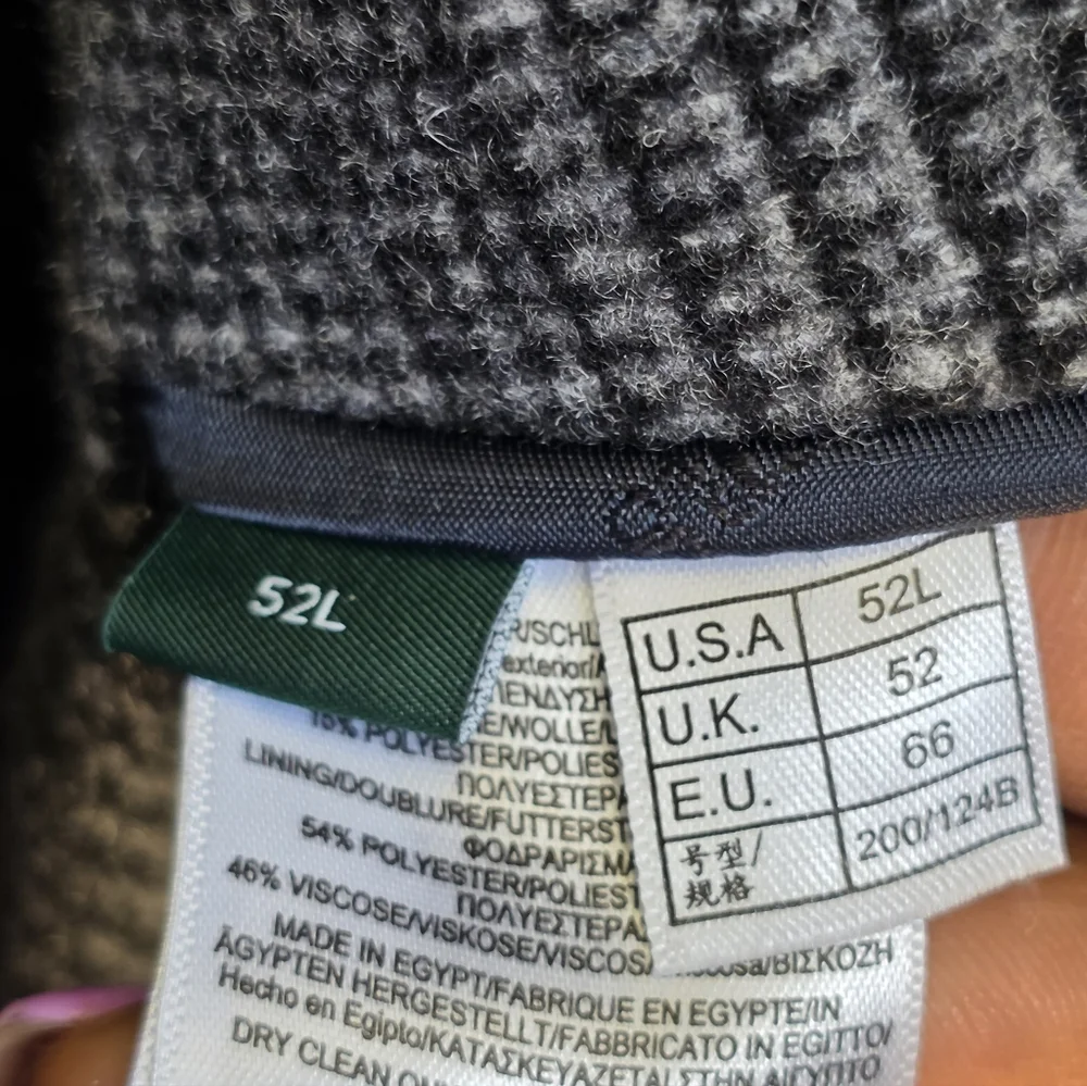 $495 B by Brooks Brothers Men's Plaid Wool Double-Face Overcoat Jacket Size 52L - Picture 11 of 13